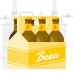 Custom 4 pack bottle carrier boxes